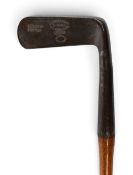 Rare D Anderson & Son St Andrews ‘Smith’s Putter’ with wing toe very bent neck thick sole and