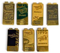 1995-2007 European Tour Golf named Money Clips, staff and professional golfers, to include golfers