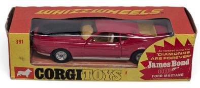 Corgi Whizzwheels Boxed Toys No.391 James Bond 007 Diamonds are Forever Ford Mustang Mach 1,