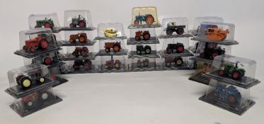 Collection of The Universal Hobbies Hatchette Tractors and The World of Farming Collection Models,