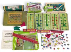 Vintage Subbuteo Football Teams & Accessories, to include heavy weighted team, zombie blue team