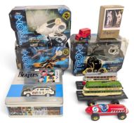 Mixed Toys & Collectables, three boxed Tron Legacy models, (used) a Factory Bettles diecast taxi