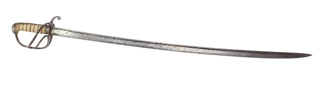 An 1821 Pattern Light Cavalry Officer's / Royal Artillery Officer's Sword, with 86cm slightly curved