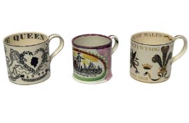 Two various Wedgwood royal commemorative mugs designed by Richard Guyatt, 1969 Investiture of Prince