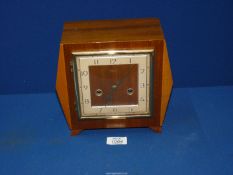 A Smiths Enfield Art Deco mantle clock having a two-train spring driven movement,