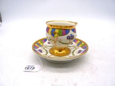 A rare Meissen cup and saucer, Marcolini, circa 1810, made for the Ottoman or Indian market,