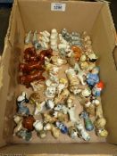 a quantity of Wade Whimsies and Hatbox series figurines to include: animals, Noddy,