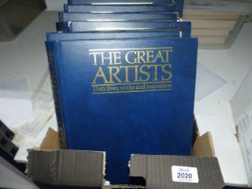 A quantity of The Great Artists Publications complete with folders.