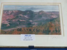 A group of pictures to include: photograph by Hugh Sun 'Planets', The Grand Canyon by J.A.