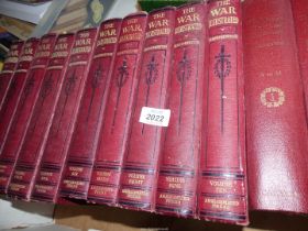 Ten volumes of The War Illustrated and two volumes of The Oxford Universal Dictionary.