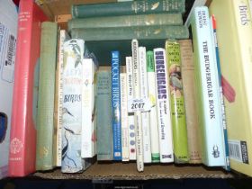 A box of bird books to include The Magic of Birds, Let's Watch the Birds, Budgerigars etc.