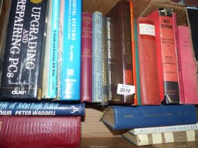 A quantity of books including Operational Amplifier, Workshops Engineering Calculations and Science,