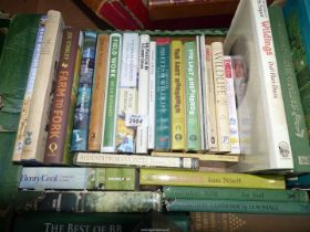 A box of books on nature and the countryside to include Fresh Woods, The Gamekeeper by Ian Niall,