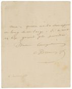 Dumas Fils, Alexandre. Eigenhändiger