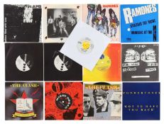 UK / USA PUNK, POST-PUNK, NEW WAVE 7" SINGLES - THE SAINTS, RAMONES, THE CLASH, THE FALL