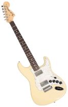 CUSTOM BUILT FENDER STRATOCASTER ELECTRIC GUITAR.