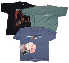 BRUCE SPRINGSTEEN - CONCERT T-SHIRTS / BOWIE AND GLAM TICKETS.