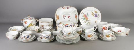 Two boxes of Royal Worcester Evesham and Evesham Vale ceramics, to include lidded tureen, cups and