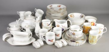 A quantity of Royal Worcester Evesham pattern dinnerwares together with a small amount of Chodziez