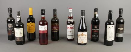Ten bottles of sealed alcohol, to include Cotes Catalanes Grenache (2010), Campo Viejo Rioja (2012),