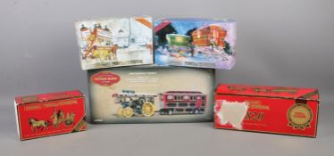 A collection of scale models produced by Corgi and Matchbox 'Models of Yesteryear'. Consisting of