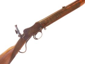 BSA .300 Martini target rifle, 25inch barrel fitted with three blade sight, the wrist fitted with