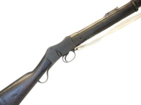 Martini Henry MkII .577/450 rifle, 32inch barrel fitted with ladder rear sight and secured by two