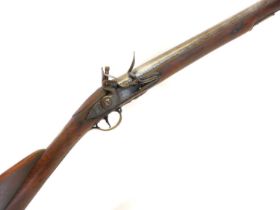 Flintlock .700 officers fusil by Mewis and Co circa 1770, 39inch barrel numbered 10, with Birmingham