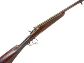 Francotte patent 6.5x27R rolling block rifle circa 1900, serial number 1150 (under the barrel), 22.
