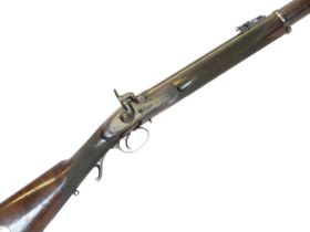 W.H. Hallet's Brighton Prize .451 percussion rifle by Thomas Turner, 36inch barrel with five