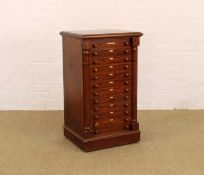 A Good Victorian Mahogany Lepidopterology Specimen Cabinet