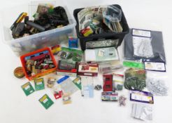 OO Scale Model Railway side Buildings, Accessories, parts, etc., together with small selection of