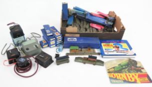 Hornby Dublo Collection of 3 Rail Track, track points TPO Lineside Apparatus, transformers, some