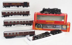 Hornby OO Gauge Steam Locomotive Pair including R239 BR 2-6-4T Class 4P and R320 LMS Class 5 Black
