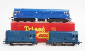 Triang & Hornby OO Gauge BR Blue Diesel Locomotive in Blue R357 Class 31, R758 Class 35 Hymek and x2