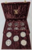 A Year of the Scout silver proof coin collection in original Royal Mint presentation case, total