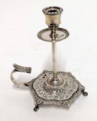 A Victorian silver candlestick, hallmarked London 1896, weight approx. 4.26oz.