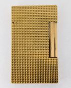 S T Dupont gold plated lighter, marked 82BBJ51.