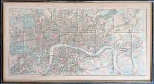 A 19th century plan of London Post Office map published by James Wyld depicting Charring Cross