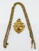 A 9ct gold medallion awarded to 'Tho.Horsley, Sept 27th 1924' for gardening, approx 5g.