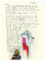 Robert Lenkiewicz (1941-2002), facsimile of the Mary Notebook, dated 16th March 1978, framed and