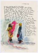 Robert Lenkiewicz (1941-2002), facsimile of the Mary Notebook, dated 10th March 1978, framed and