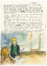 Robert Lenkiewicz (1941-2002), facsimile of the Mary Notebook, dated March 1978, framed and