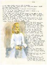 Robert Lenkiewicz (1941-2002), facsimile of the Mary Notebook, dated February 1978, framed and