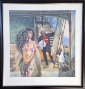 Robert Lenkiewicz (1941-2002), limited edition print 'Painter with Anna / St Anthony Theme', 91/275,