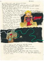 Robert Lenkiewicz (1941-2002), facsimile of the Mary Notebook, dated 8th February 1978, framed and