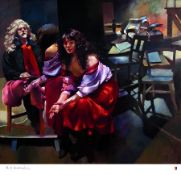 Robert Lenkiewicz (1941-2002), limited edition print 'The Painter with Karen in the Studio', 1/