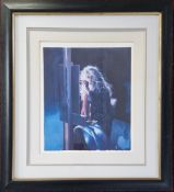 Robert Lenkiewicz (1941-2002), limited edition print 'Painter in the Wind, 3:50AM, Landscape /