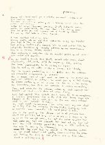 Robert Lenkiewicz (1941-2002), facsimile of the Mary Notebook, dated 4th February, framed and