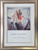 Robert Lenkiewicz (1941-2002), exhibition poster for 'Project 18 - The Painter with Women'. framed